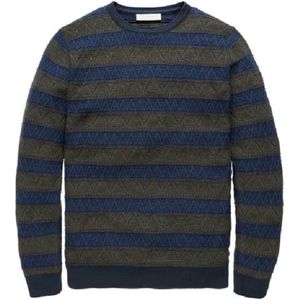 Cast Iron Trui Marineblauw/Khaki Maat M