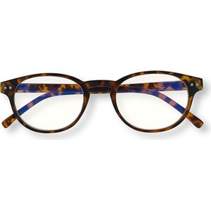 BlueShields TFD003 +1.50 Boston - Beeldschermbril - Leesbril - blauw licht filter lens - Tortoise