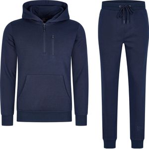 Mario Russo Trainingspak Achilles - Huispak - Joggingpak - Hoodie - Navy - L