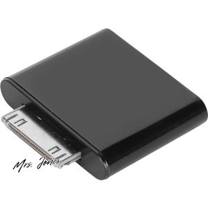 Mrs. Jones Bluetooth Adapter voor IPod Draadloze Bluetooth Sound Dongle Adapter Zender voor IPod Touch 3rd 4th voor IPod Nano voor IPod Video voor IPod Mini Zwart .