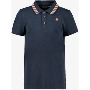 Unsigned jongens polo donkerblauw - Maat 134/140