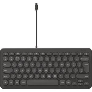 ZAGG Connect Keyboard 12L - Bedraad Toetsenbord Lightning - 12 Inch - Lightning-Kabel Toetsenbord - Geschikt voor Apple Apparaten met Lightning Aansluiting - Grijs
