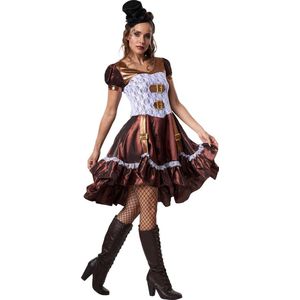 dressforfun - Steampunk lady XXL - verkleedkleding kostuum halloween verkleden feestkleding carnavalskleding carnaval feestkledij partykleding - 302304