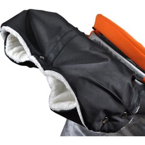 Kinderwagen wollen handwarmers wollen wanten kinderwagenaccessoire voor kinderwagen - zwart - wind- en waterdichte handschoenen .