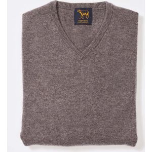 Osborne Knitwear Trui met V hals - Sweater heren in Lamswol - Pullover Heren - Vole - 4XL