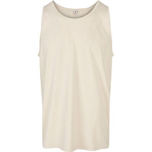 Herentanktop 'Basic' met ronde hals Sand - 3XL