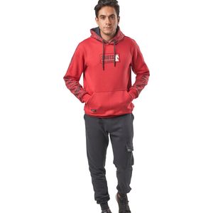 Embrator mannen Joggingpak rood/grijs maat M