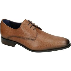 Fluchos -Heren -  cognac/caramel - geklede lage schoenen - maat 43