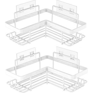 hoek doucherek plank - doucherek bathroom roestvrij staal organizer badkamer 24D x 24W x 10H centimetres/2