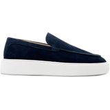 Dutch'D ® Loafers - Instapper - Navy Blauw V2 - Luxe - Sportief - Suede leer - Atmos - Maat 39
