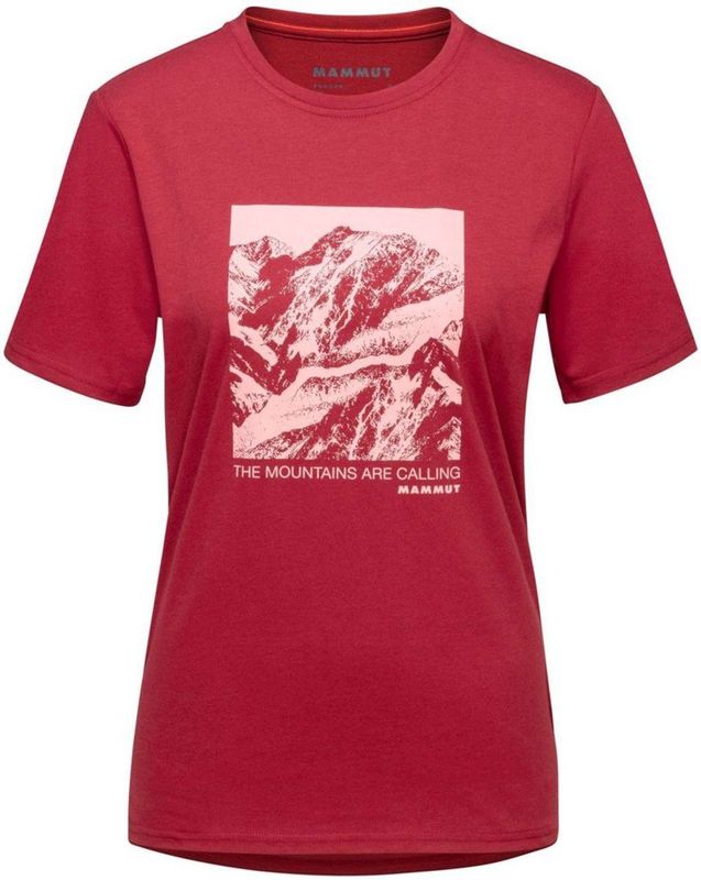 Mammut - Core Panorama - T-shirt - Rood - Korte Mouwen