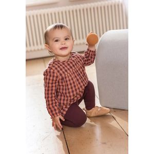 Noppies Baby kleding set Jurk Funes Old Roze en Legging Foz Egg plant maat 68