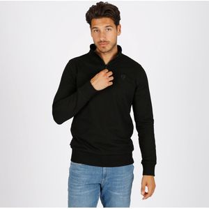 Q1905 - Rhenen - Heren Trui - Zwart - Halve Rits en Opstaande Kraag