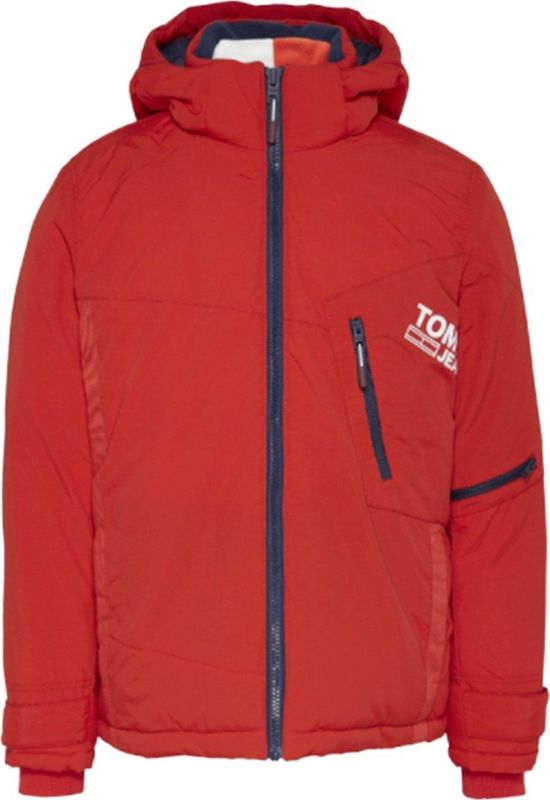 Tommy Jeans - Doudoune - Heren - Rood - Grafisch Ontwerp