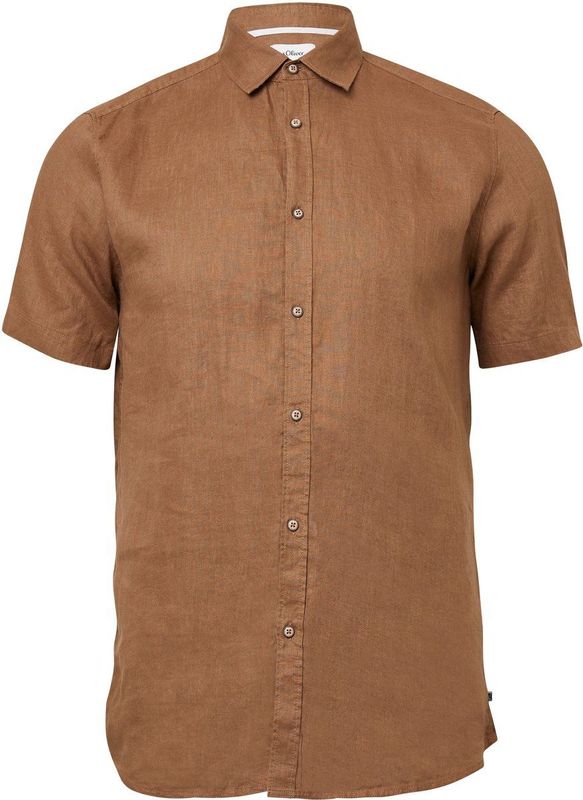 s.Oliver - Hemd - Lichte Linnen - Normale Pasvorm