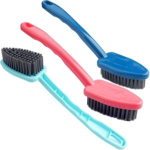 Roellgs 3 Piece Cleaning Brush Soft Brush Household Shoe Brush Washing Brush with Comfortable Grip Portable Cleaning and Washing Brush