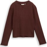 Tom Tailor Cropped gebreide trui met opstaande kraag