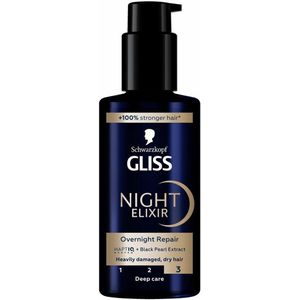 Gliss - Haarserum - Night Elixer Overnight Repair - Herstel van Beschadigd Haar - 100 ml - 1 stuk