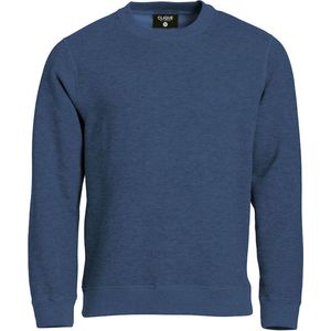 Clique Classic Roundneck 021040 - Blauw-melange - XXL