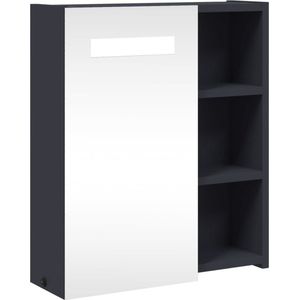 VidaXL-Badkamerkast-met-spiegel-en-LED-45x13x52-cm-grijs