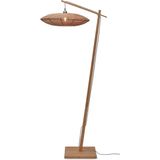 GOOD&MOJO Vloerlamp Tanami - Bamboe/Rotan - 78x55x176cm - Modern - Staande lamp voor Woonkamer - Slaapkamer