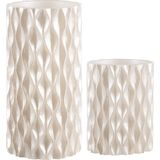 Pauleen Cosy Pearl LED-Kaarsen Wax - Parelmoer - 2 Stuks