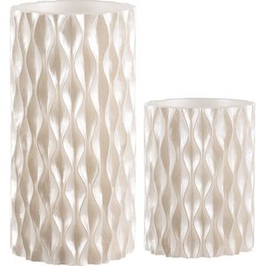 Pauleen Cosy Pearl LED-Kaarsen Wax - Parelmoer - 2 Stuks