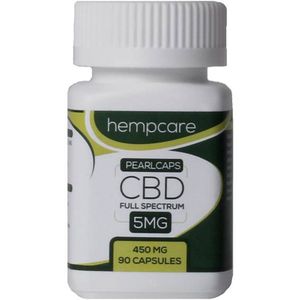 Hempcare - CBD capsules - Pearlcaps 5mg - CBD Full spectrum - 90 capsules