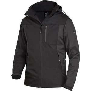 FHB Jannik Softshell-Jack Antraciet-Zwart maat L