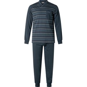 Gentlemen - heren pyjama 114247 - double jersey - donkerblauw - maat L
