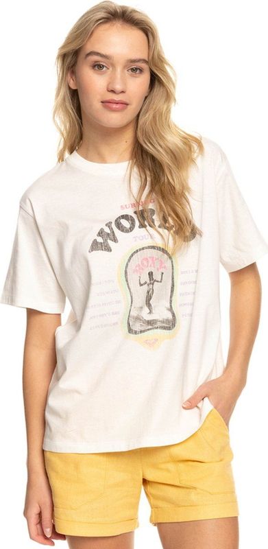 Roxy - Moonlight Sunset - T-shirt - Katoen - Korte Mouwen - Oversized Pasvorm