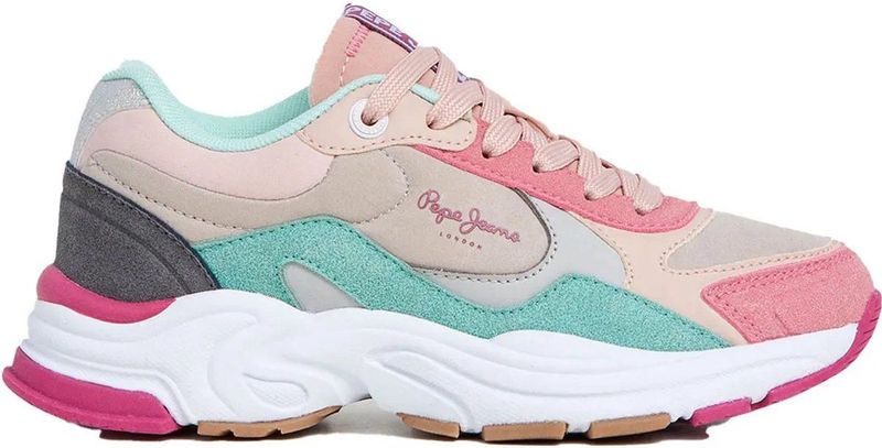 Pepe Jeans - PGS600001 - Veelkleurige Schoenen - Casual - Plat - Veters