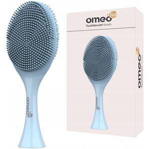 OMEO +365 Teeth&Face - Opzetborstel Gezichtsopzetstuk - Sonische tandenborstel - Facial reiniging - Blauw - 360° rotatie