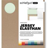 schlafgut Easy Jersey Elasthan Hoeslaken XL - 180x200 - 200x220 643 Green Light