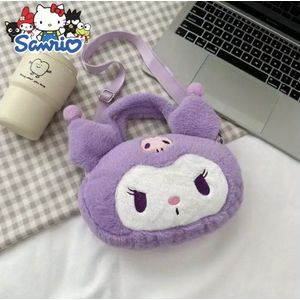 Hello Kitty - Sanrio - paarse Kuromi tas - crossbodytas - knuffel