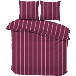 iSleep - Dekbedovertrek Dian - Bordeaux - Eenpersoons - 140x200/220 cm