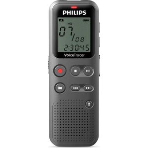 Philips DVT1110 VoiceTracer Audiorecorder Grijs