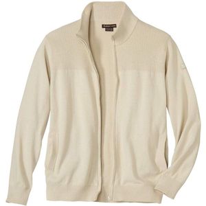 ATLAS FOR MEN - Katoenen vest met rits - Heren - Verkrijgbaar in grote maten - 5XL