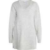 usha - Gebreide Trui - V-hals - Relaxed Model - Wit