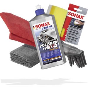 Handpolijstset voor Voertuigen met Polish en Wax, 500 ml inclusief Accessoires