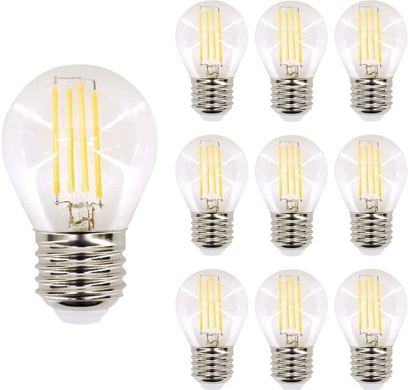 Bemko Premium LED Lamp E27 - vervangt 30W (4W) - 440lm - 2700K Warm Wit - 230V - 10 stuks