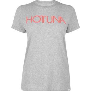 Hot Tuna Printed T-Shirt - Maat S - Dames - Grijs