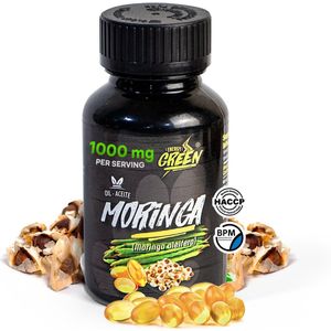 Amazon Andes -Moringa-oil capsules-Natuurlijke bron van vitaminen, aminozuren, proteïnen, polyfenolen,zeatin, quercetine, betasitosterol, caffeoylquinicezuur -100 softgel-500mg