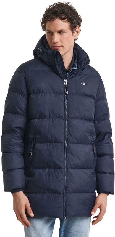 Gant - ACTIVE CLOUD - Gewatteerde Lange Jas - Met Tweewegsritssluiting