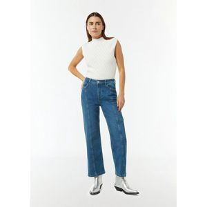 comma casual identity Cargojeans  blauw denim