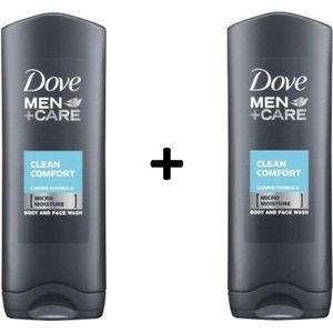 Dove Men+Care Shower Clean Comfort - 2 x250 ml - Douchegel