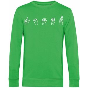 7431 - Sweater - Gebarentaal; Loser-Apple Green-M