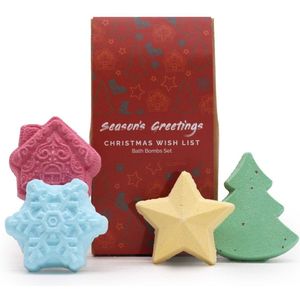 Kerst verlanglijstje Kerst badbom cadeaupakket