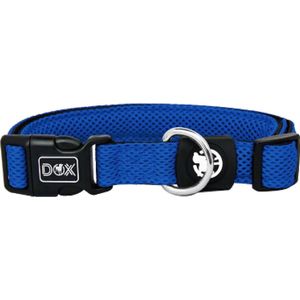 Ddoxx hondenhalsband, luchtgaas, verschillende kleuren en maten, voor kleine en grote honden, halsband voor hond / kat / puppy, kleine kattenhalsband, brede halsband, helder, verstelbaar, blauw