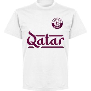 Qatar Team T-Shirt - Wit - 4XL